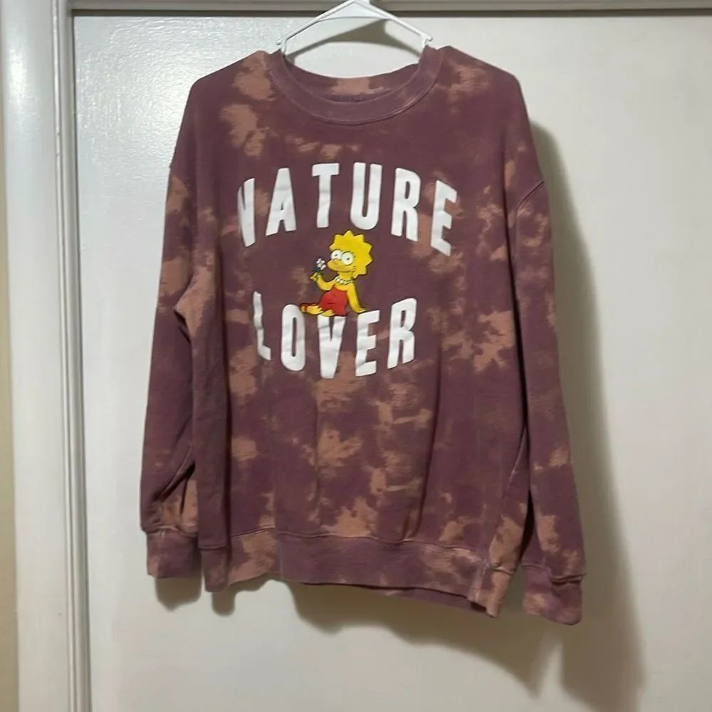 The Simpsons nature, lover sweatshirt large